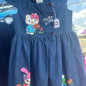 Bonnie Jean Blue Denim Hello Kitty Dress